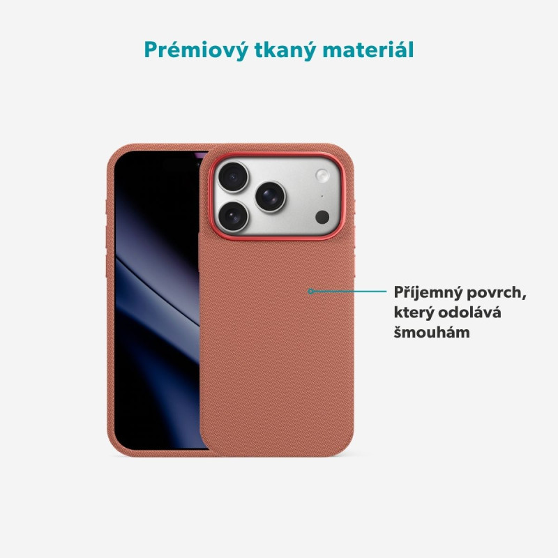 Epico SolidWoven Mag+ Case iPhone 17 Pro/18 Pro hnedá