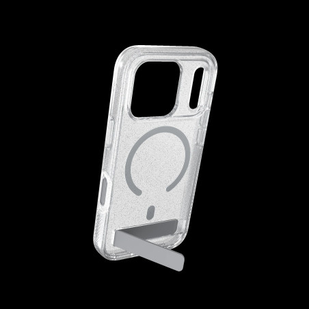ZAGG - Case Milan Snap with Kickstand pre Apple iPhone 18 Pro / 17 Pro - Glitter Silver