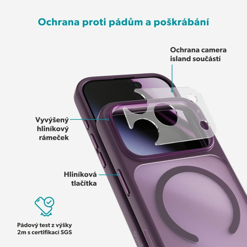 Epico HeroMatte Mag+ Case iPhone 17 Pro Max/18 Pro Max fialová