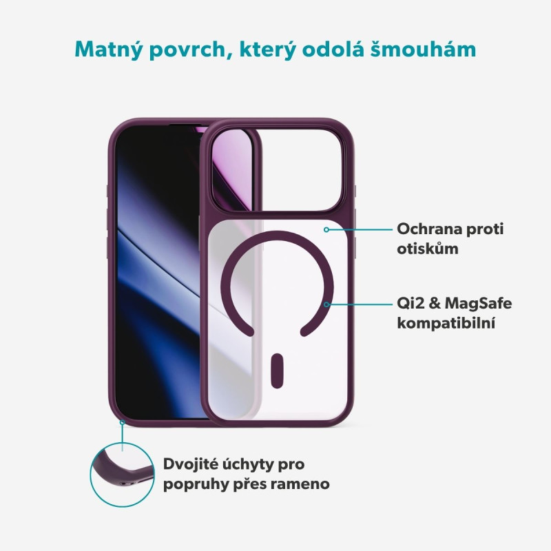 Epico HeroMatte Mag+ Case iPhone 17 Pro Max/18 Pro Max fialová