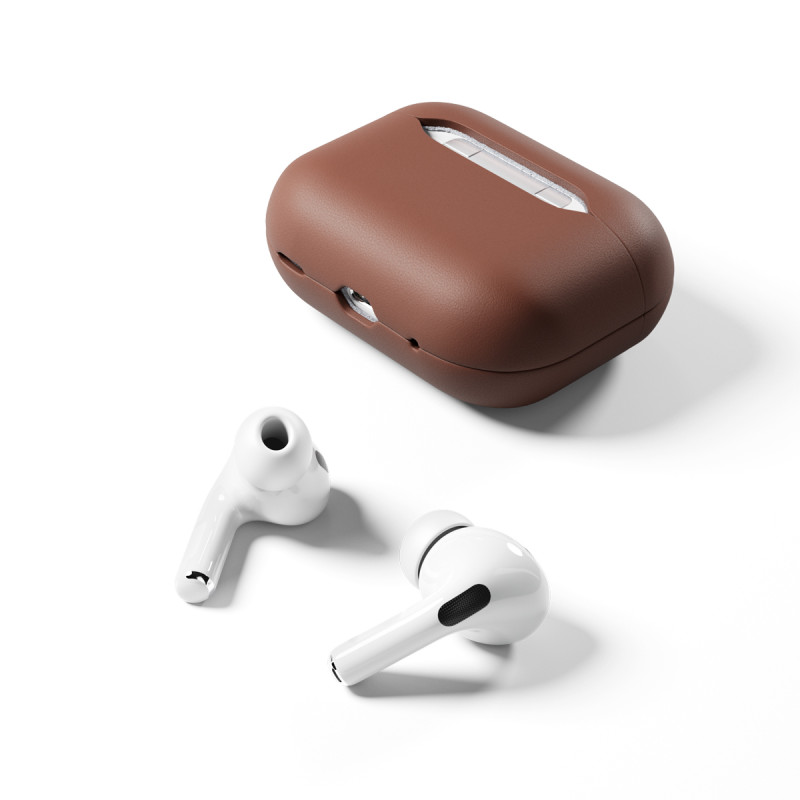 Epico Leather Case Airpods Pro 2 - hnedá
