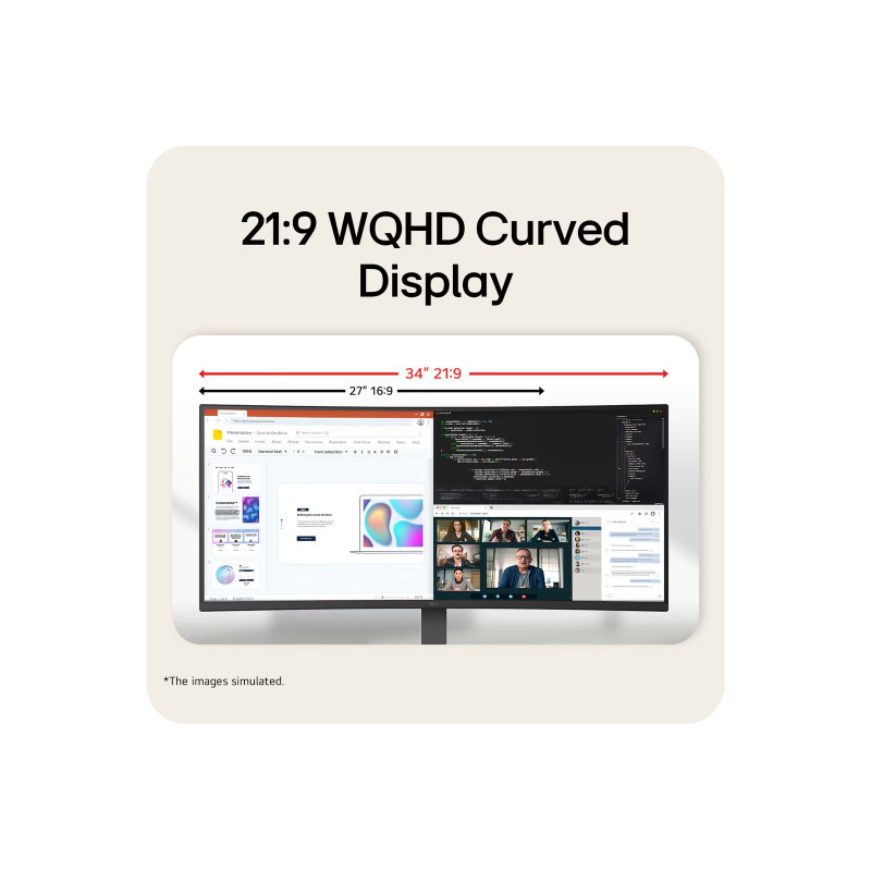 LG UltraWide/34U640B-B/34''/VA/UWQHD/144Hz/5ms/Čierna/2R