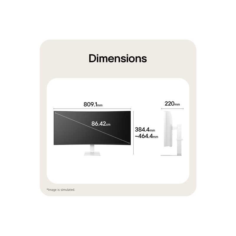 LG UltraWide/34U640SB-W/34''/VA/UWQHD/144Hz/5ms/Biela/2R