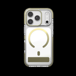 ZAGG - Case Santa Cruz Snap Kickstand Metallic with Camera Button Apple iPhone 18 Pro / 17 Pro - Gold