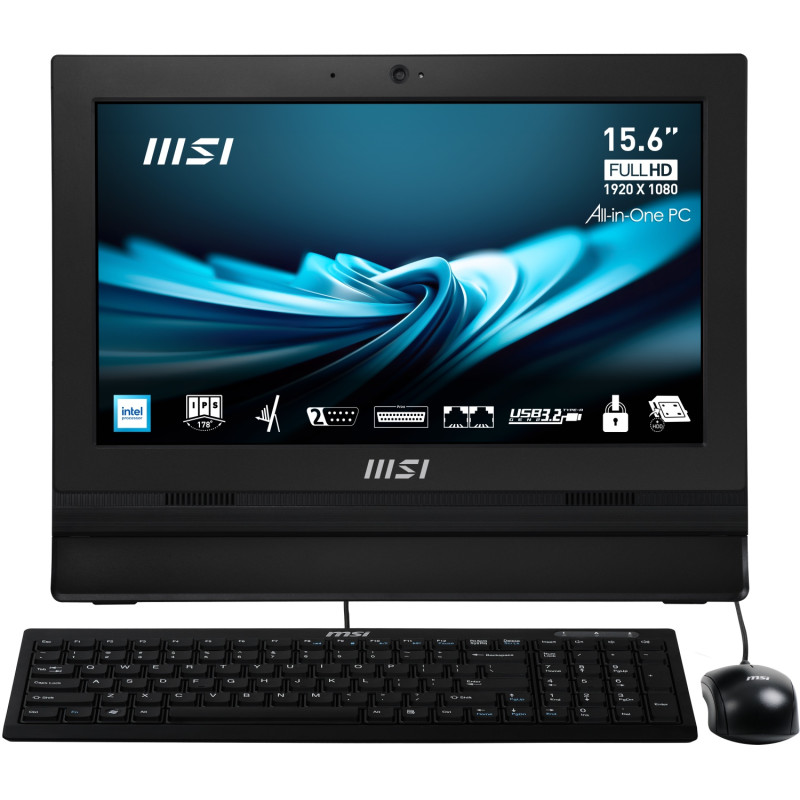 MSI PRO/AP162T ADL-04SEU/15,6''/FHD/T/N100/4GB/128GB SSD/UHD/W11P/Black/3R
