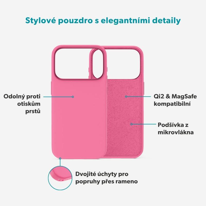 Epico Silicone Mag+ Case iPhone 17 Pro Max/18 Pro Max ružová