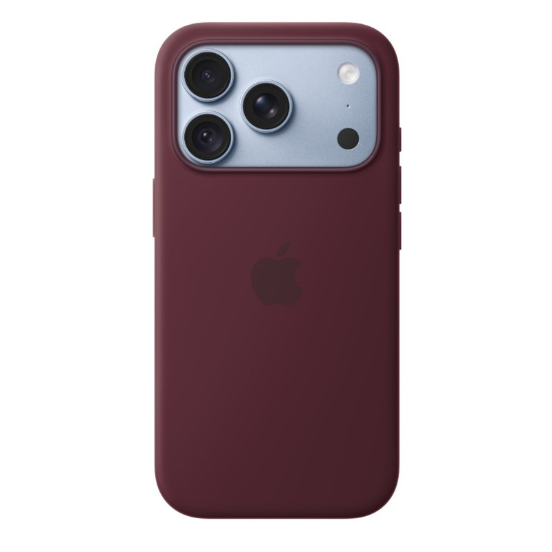 APPLE - iPhone 18 Pre Silicone Case with MS - Burgundy