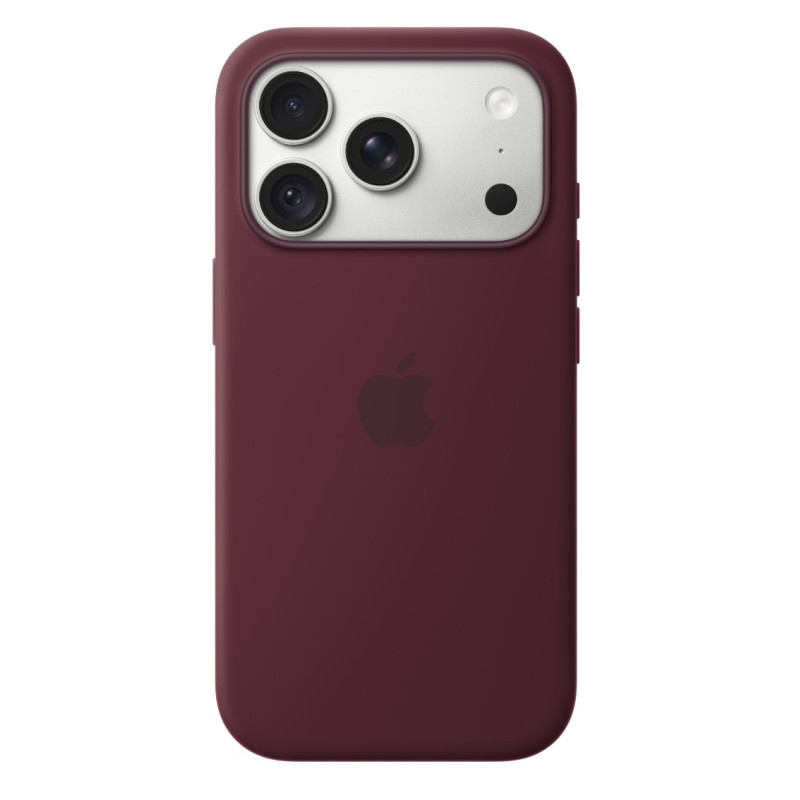 APPLE - iPhone 18 Pre Silicone Case with MS - Burgundy