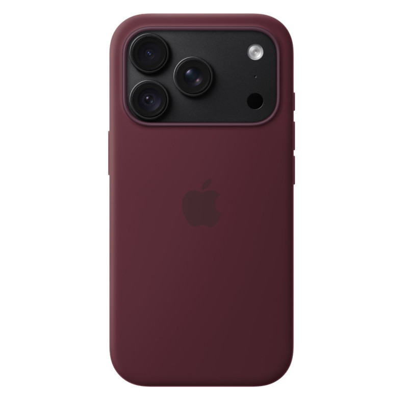 APPLE - iPhone 18 Pre Silicone Case with MS - Burgundy