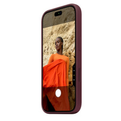 APPLE - iPhone 18 Pre Silicone Case with MS - Burgundy