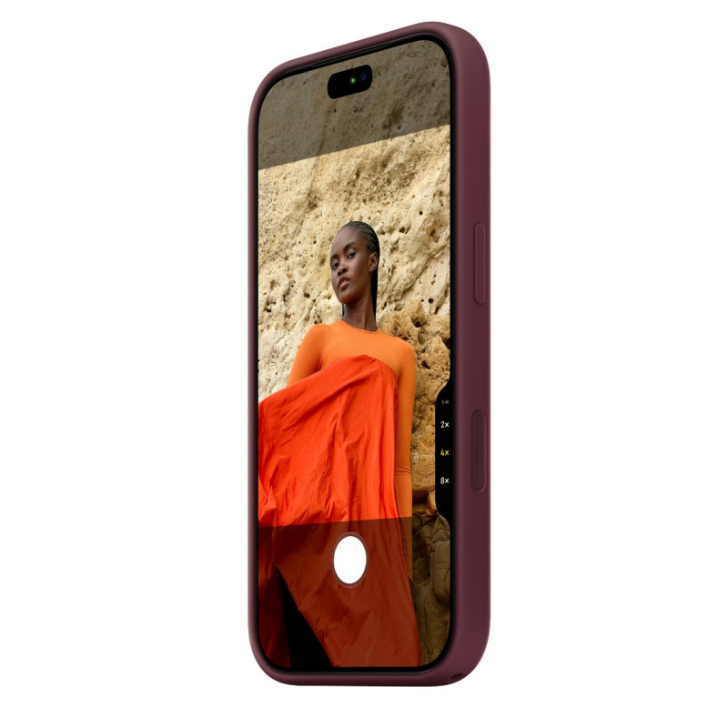 APPLE - iPhone 18 Pre Silicone Case with MS - Burgundy