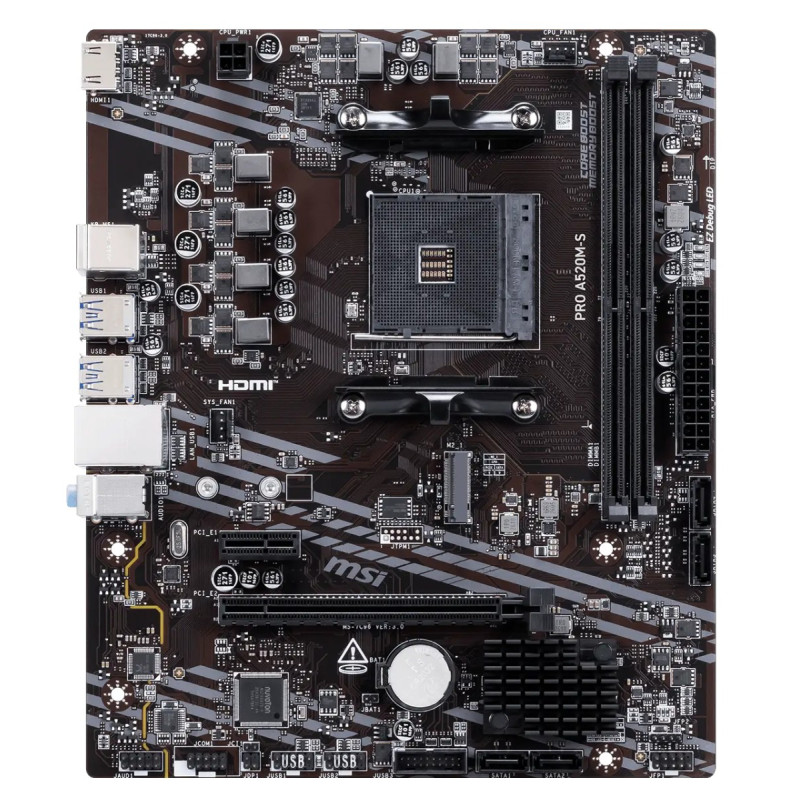 MSI PRO A520M-S/AM4/mATX