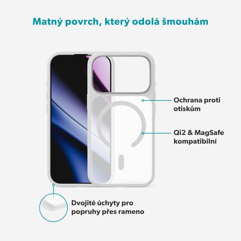 Epico HeroMatte Mag+ Case iPhone 17 Pro/18 Pro biela