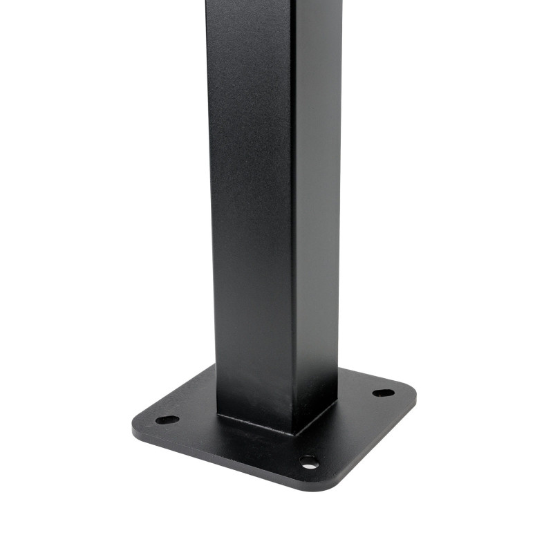 FELLOWES - Platinet univerzálny stojan so strieškou PEVSTANDUNI pre Wallboxy, pozink, držiak kábla, 130cm, čierna