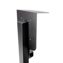 FELLOWES - Platinet univerzálny stojan so strieškou PEVSTANDUNI pre Wallboxy, pozink, držiak kábla, 130cm, čierna