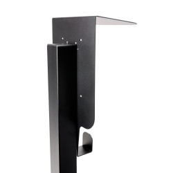FELLOWES - Platinet univerzálny stojan so strieškou PEVSTANDUNI pre Wallboxy, pozink, držiak kábla, 130cm, čierna