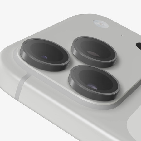 Glass Elite Anti-Reflective Camera Rings pre Apple iPhone 18 Pro Max / 18 Pro - Silver