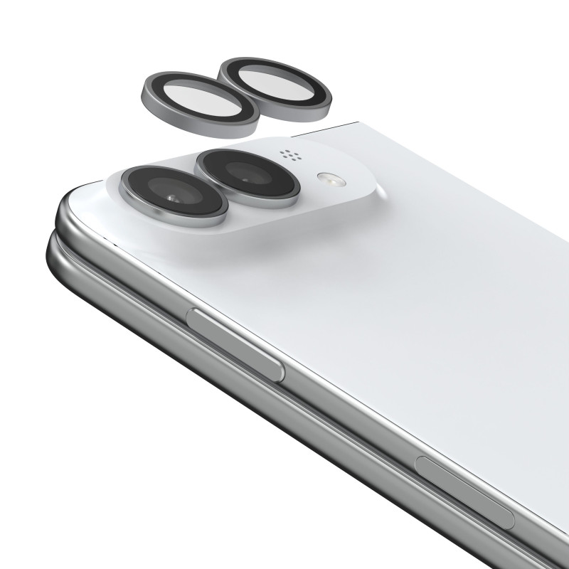 Glass Elite Anti-Reflective Camera Rings pre Apple iPhone Duo - Silver