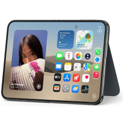 APPLE - iPhone Duo Folio with Kickstand - Navy Blue