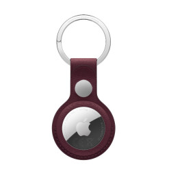 AirTag FineWoven Key Ring - Burgundy