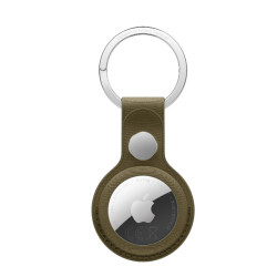 AirTag FineWoven Key Ring - Dark Olive