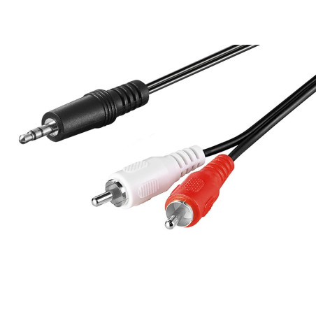 PremiumCord Kábel Jack 2.5mm-2x CINCH M/M 2m