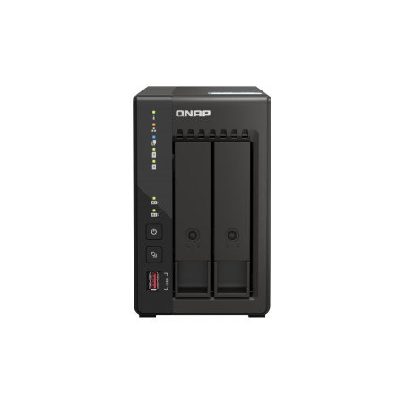 QNAP TS-253E-8G (4core 2,6GHz, 8GB RAM, 2x SATA, 2x M.2 NVM slot, 2x HDMI 4K, 2x 2,5GbE, 4x USB)