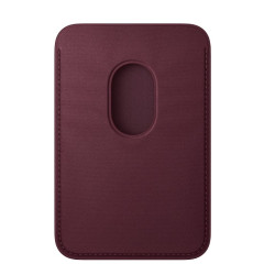 APPLE - iPhone FineWoven Wallet with MS - Burgundy