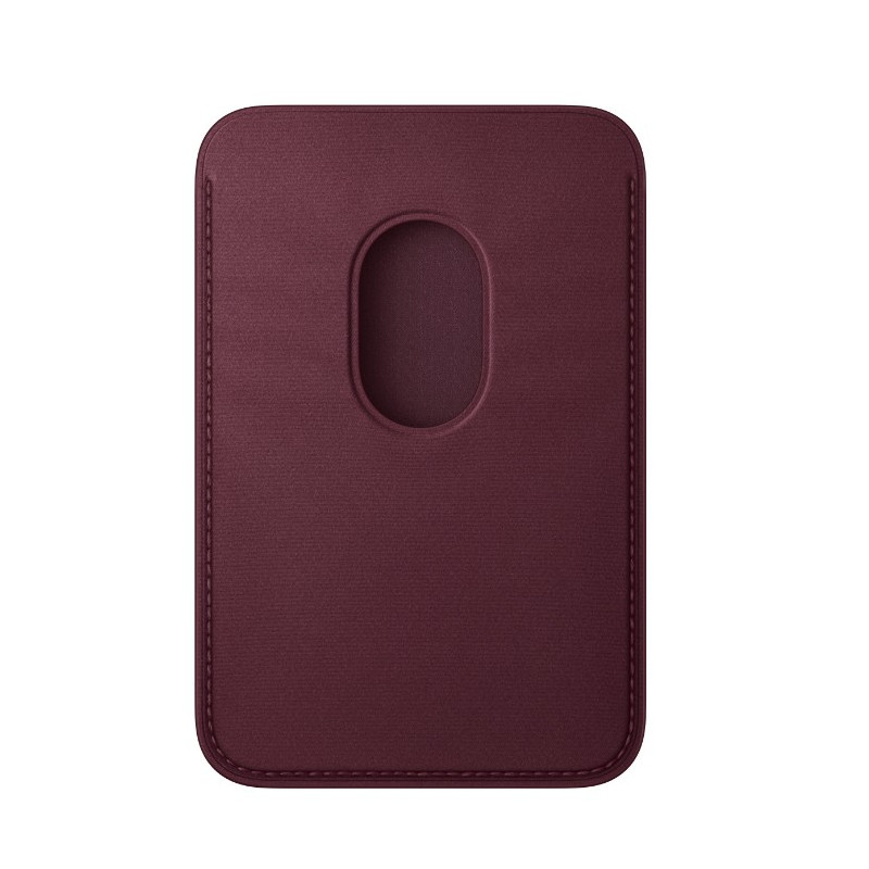 APPLE - iPhone FineWoven Wallet with MS - Burgundy