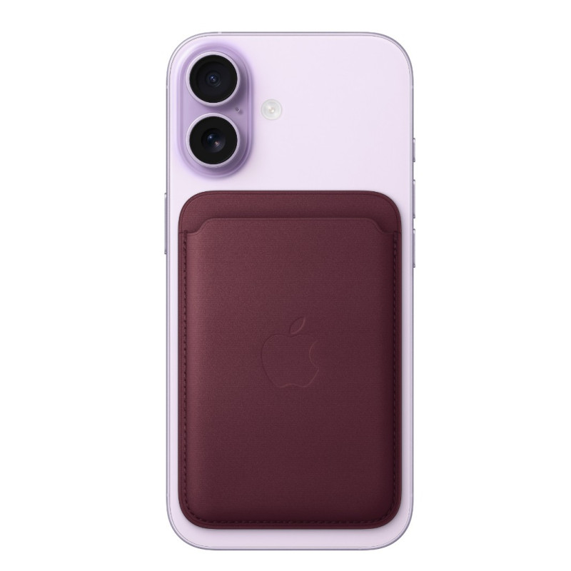 APPLE - iPhone FineWoven Wallet with MS - Burgundy