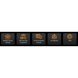 Tenda AX12 Pre AX3000 WiFi 6 Mesh Router, NFC, VPN server, 1x GWAN, 3x GLAN, IPv6, 4x 7dBi, Repeater