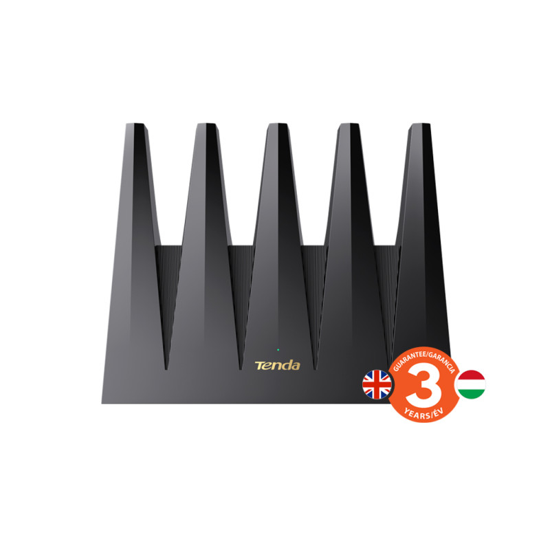 Tenda BE12 Pre BE7200 WiFi 7 Mesh Router, 2x 2.5G WAN/LAN, 3x 1G WAN/LAN, 7141 Mb/s, NFC, VPN