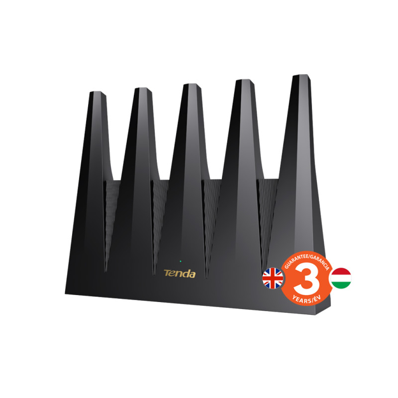 Tenda BE12 Pre BE7200 WiFi 7 Mesh Router, 2x 2.5G WAN/LAN, 3x 1G WAN/LAN, 7141 Mb/s, NFC, VPN