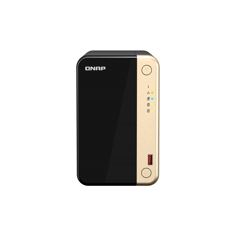 QNAP TS-264-8G (4core 2,9 GHz, 8GB RAM, 2x SATA, 2x M.2 NVMe, 1x PCIe, 2x 2,5GbE, 1x HDMI 4K, 4x USB)