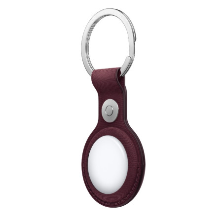 APPLE - AirTag FineWoven Key Ring - Burgundy