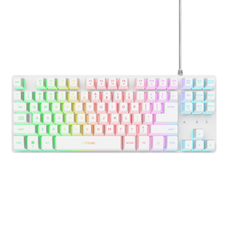 TRUST GXT833 THADO TKL KEYBOARD WHT US