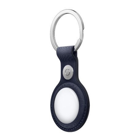 APPLE - AirTag FineWoven Key Ring - Navy
