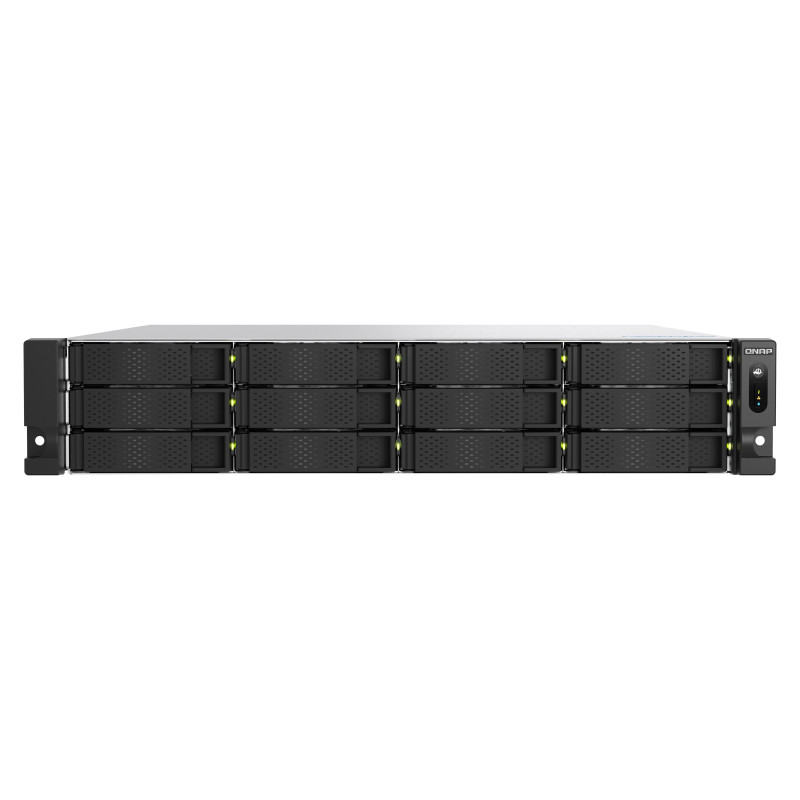 QNAP TS-h1277AXU-RP-R5-16G (Ryzen pre 5,1GHz, ZFS, 16GB DDR5 RAM, 12x SATA, 2x 2,5GbE, 2x 10GbE)