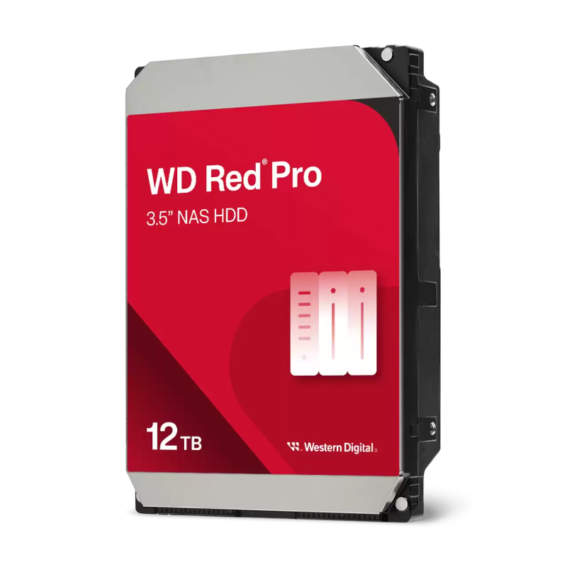 QNAP WD, HDD, Red Pro, SATA III, 3.5-inch, 12TB, WD122KFBX