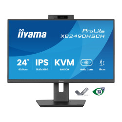 24'' iiyama XB2490HSCH-B1: IPS, FHD, USB-C, Cam, HAS