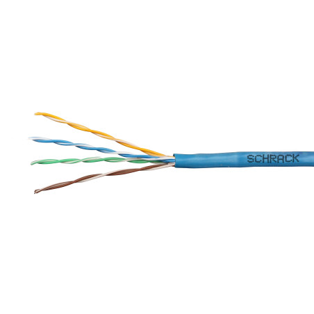 Kábel Cat.6 U/UTP 300MHz AWG24/1 LS0H B2ca-s1a, d1, a1 modrý, cievka 500 m