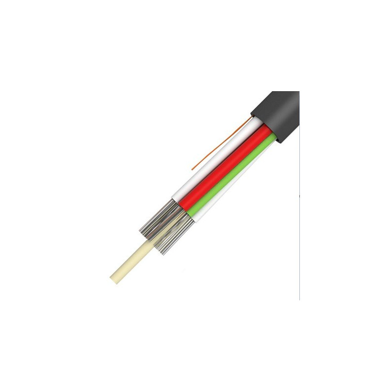 48vl.9/125 SM FO mikrokábel G657A1,MLT,HDPE,UV,Fca