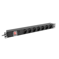 NAPÁJACIA DISTRIBUČNÁ JEDNOTKA (PDU) 19'' LANBERG 1U