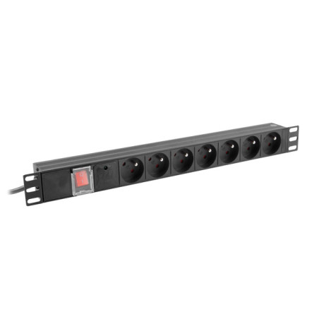 NAPÁJACIA DISTRIBUČNÁ JEDNOTKA (PDU) 19'' LANBERG 1U