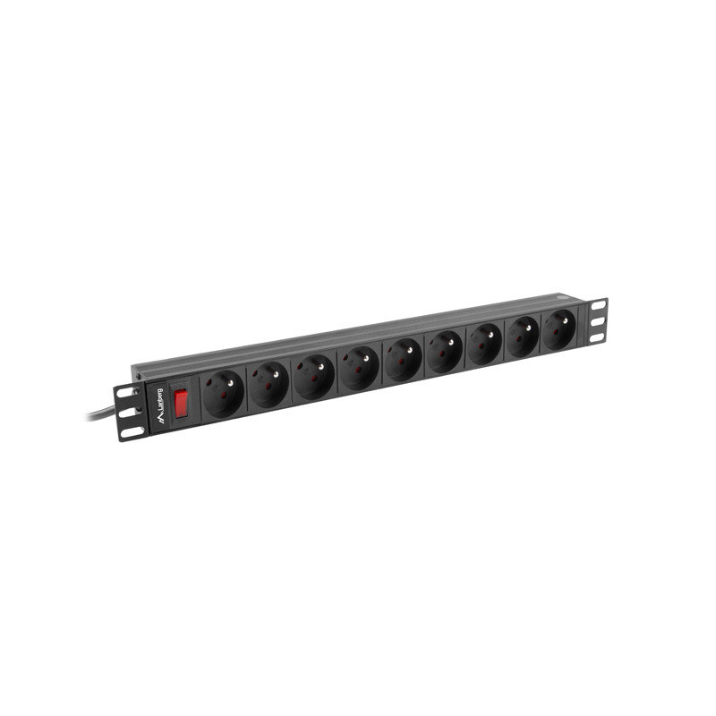 NAPÁJACIA DISTRIBUČNÁ JEDNOTKA (PDU) 19'' LANBERG 1U