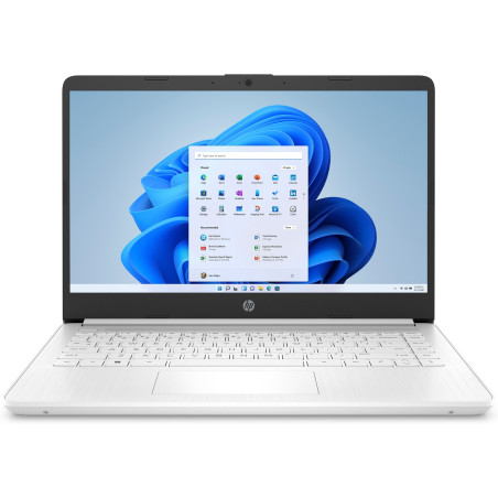 HP 14s/14s-dq0030nc/N4120/14''/1366x768/4GB/128GB SSD/UHD 600/W11S/White/2R
