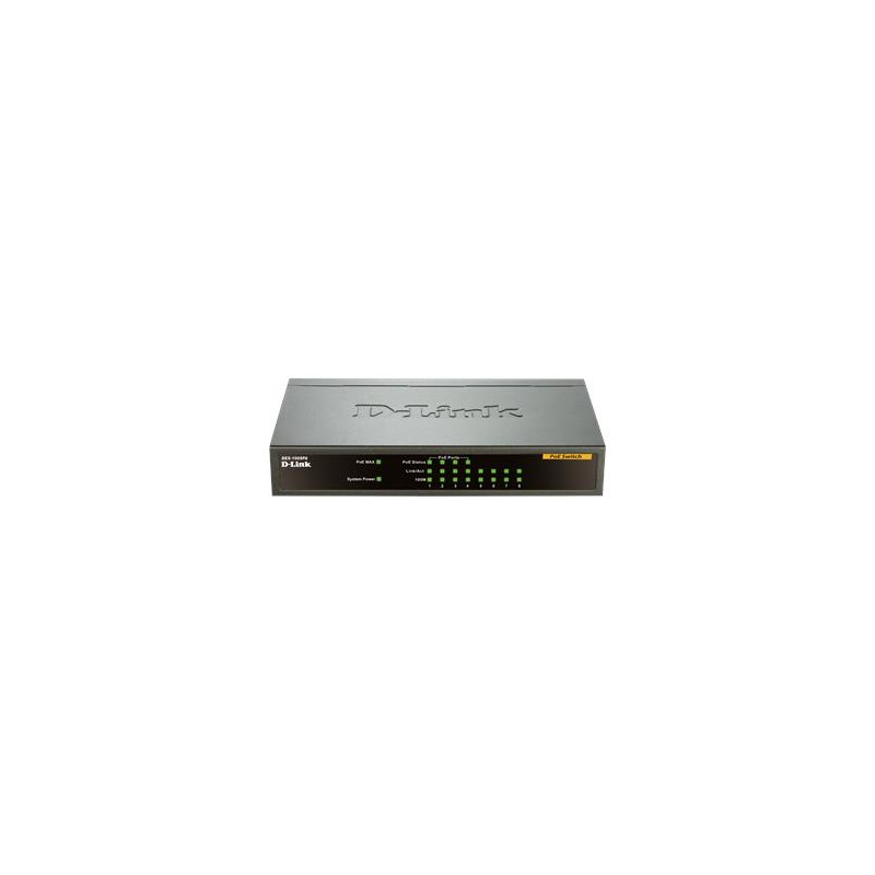 D-Link DES-1008PA 8x10/100 Desktop Switch, 4xPoE