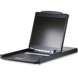 ATEN 8-port KVM PS/2+USB, OSD, rack, 19'' LCD
