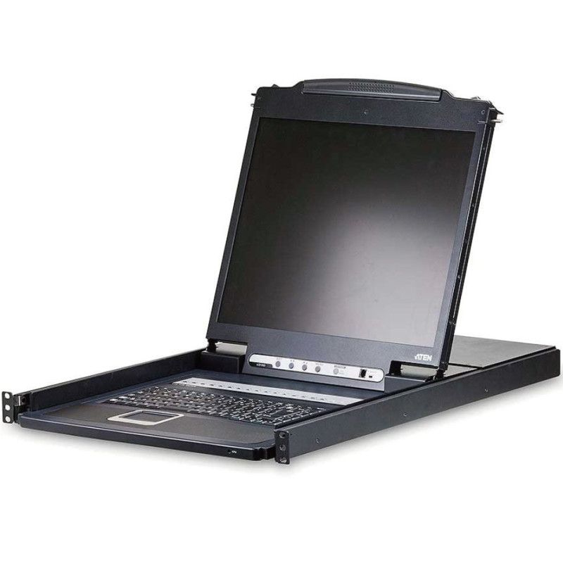 ATEN 8-port KVM PS/2+USB, OSD, rack, 19'' LCD