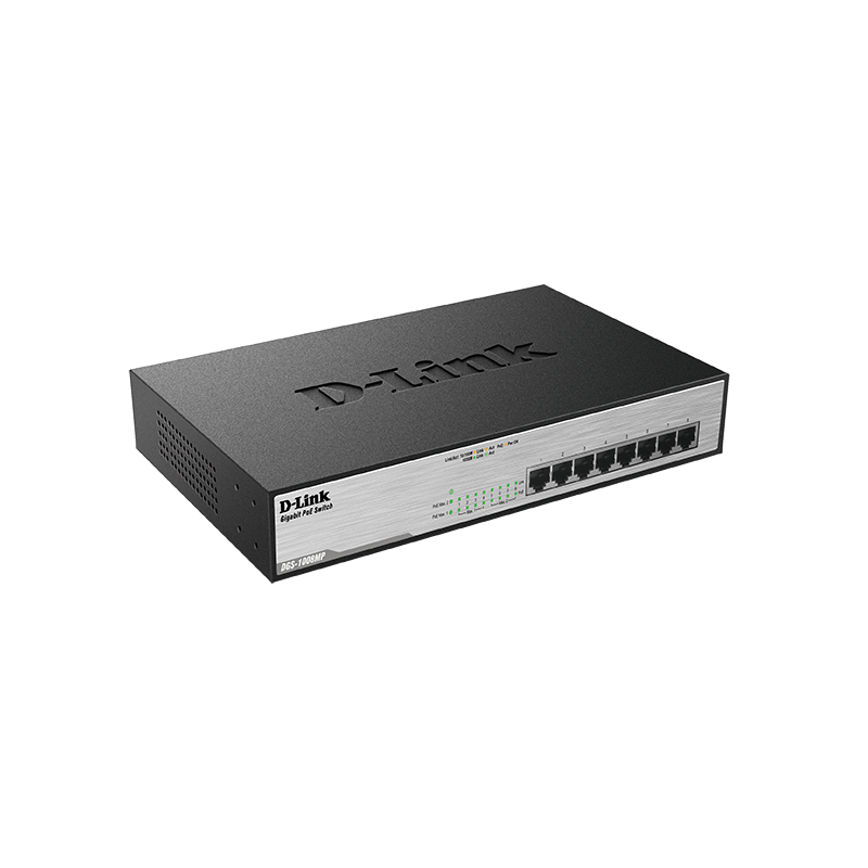 D-Link DGS-1008MP 8x 1000 Desktop Switch, 8PoE port
